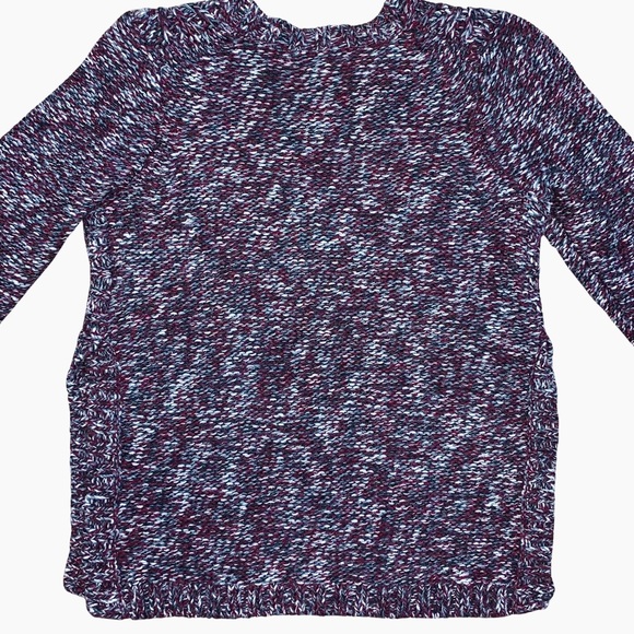 Madewell Firelight Marled Pullover Wool Alpaca Sweater Burgundy Chunky Winter - Picture 14 of 15